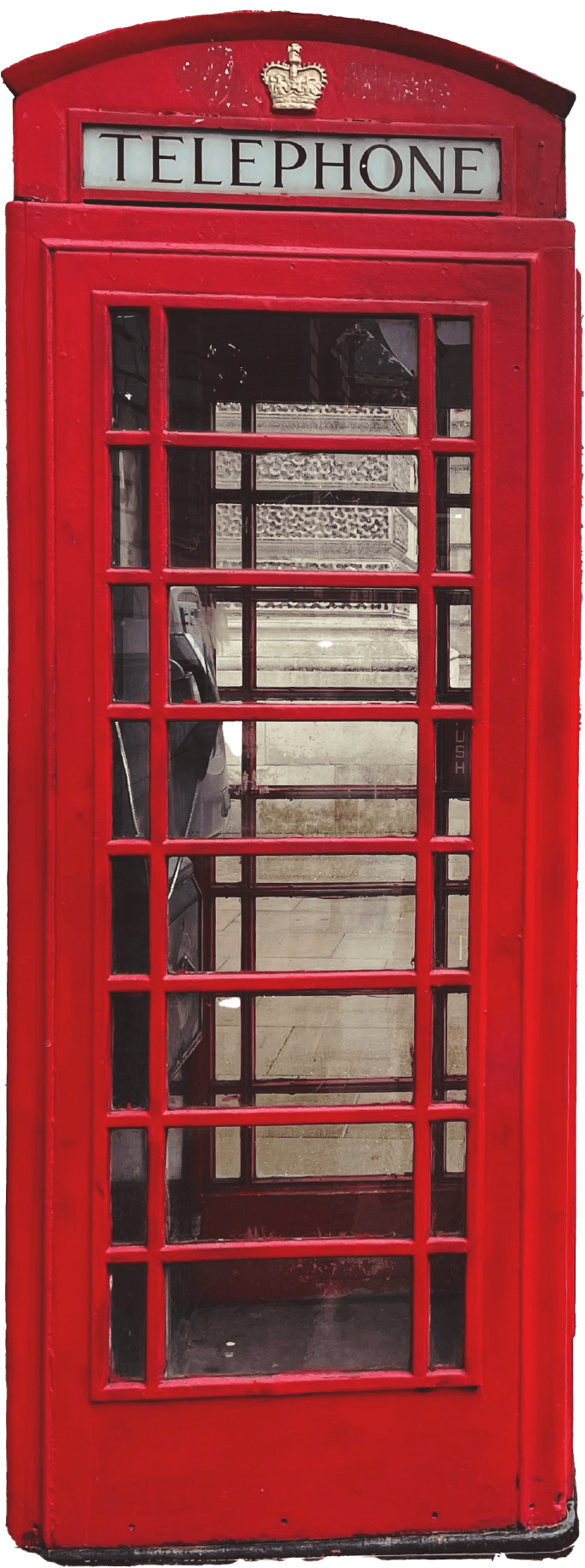 London red payphone booth